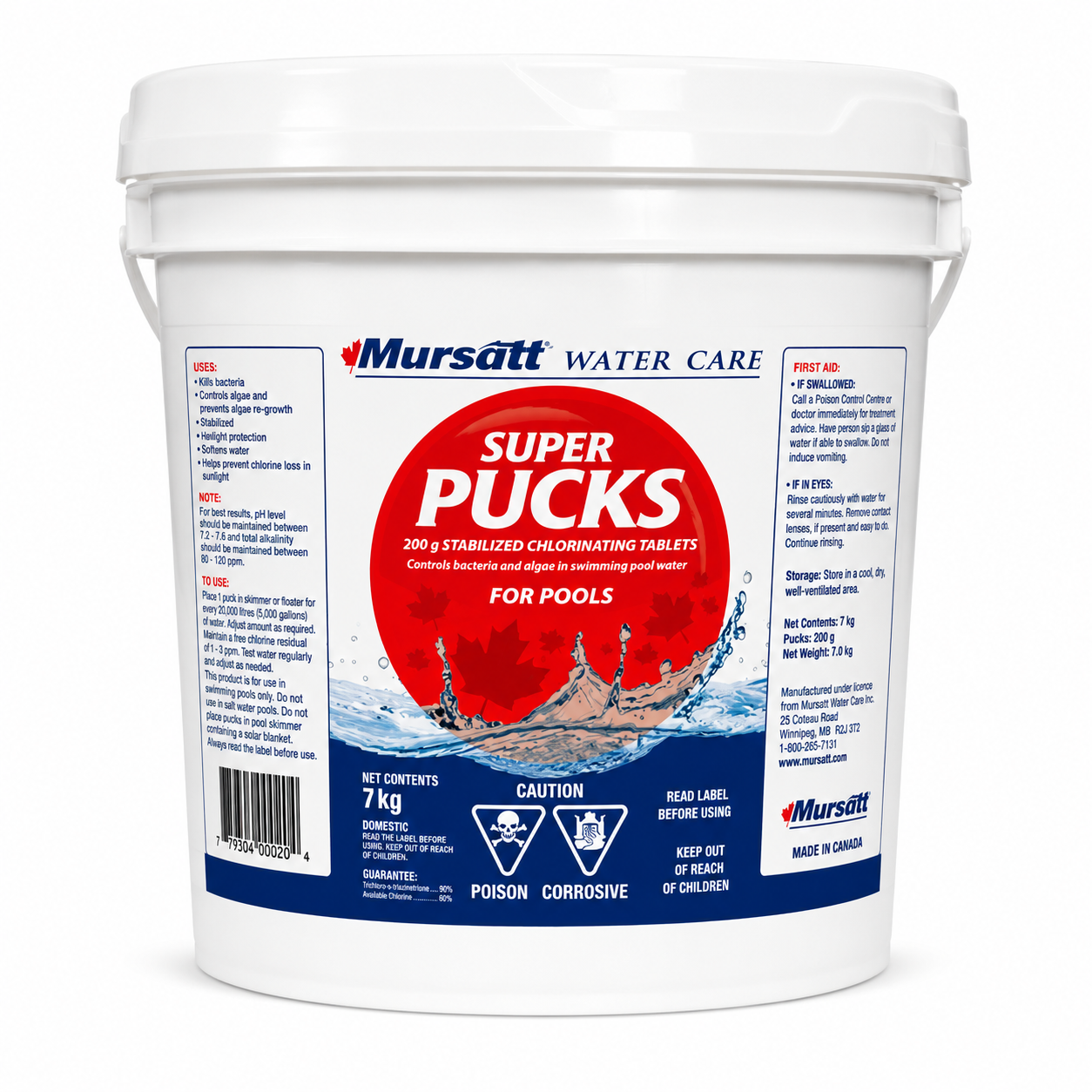 Mursatt 7Kg SuperPucks - Chlorine