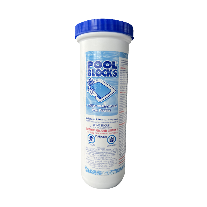 Clear Pool Blocks Pool Blocks Algaecide Pucks 1.5kg-5packs – swimandspas.ca