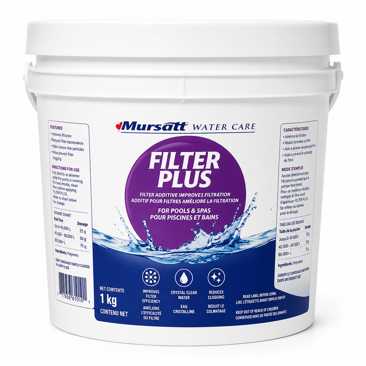 Mursatt Filter Plus Pool Filter Aid 1 kg